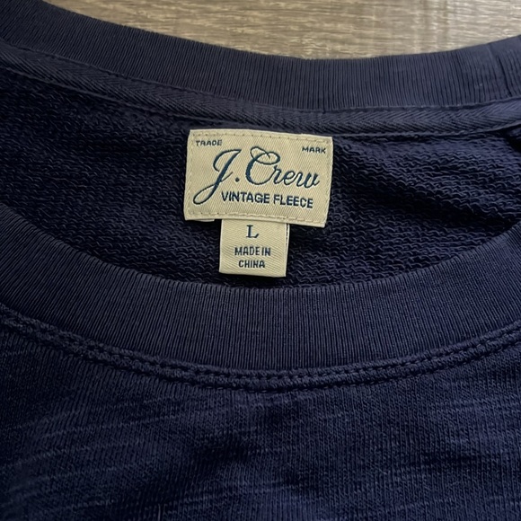 J. Crew women’s crewneck sweatshirt L large vintage fleece - Picture 2 of 4